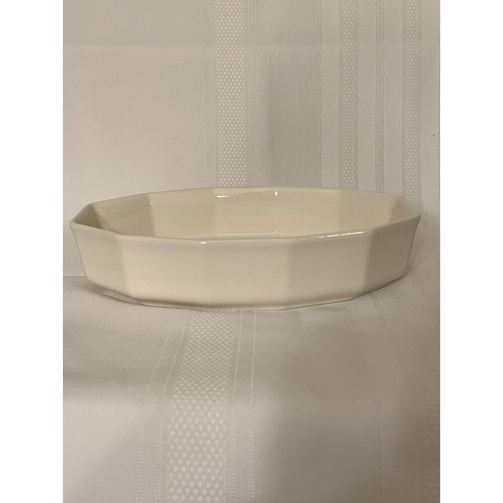 Vintage Pfaltzgraff Heritage White 9.5" Baker Oval Stoneware Baking Dish Oven